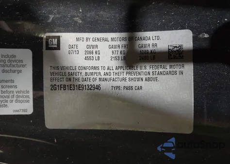 2014 Chevrolet Camaro 1Lt из США, поврежденный, VIN 2G1FB1E31E9132946